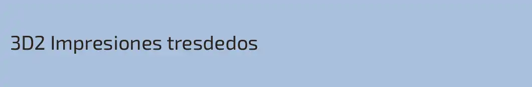 3D2 Impresiones tresdedos